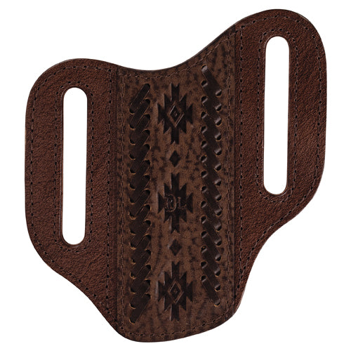 Red Dirt Hat Co Unisex  Pancake Knife Sheath- Embossed with Whip Stitch
