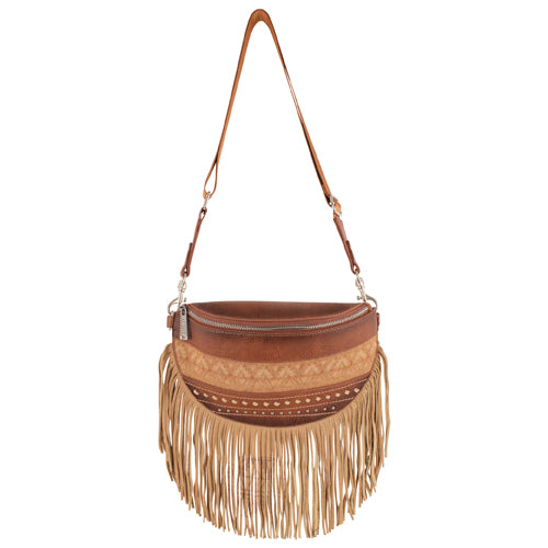 Red Dirt Hat Co Women's Sling Pouch- Tan with Buckstitch