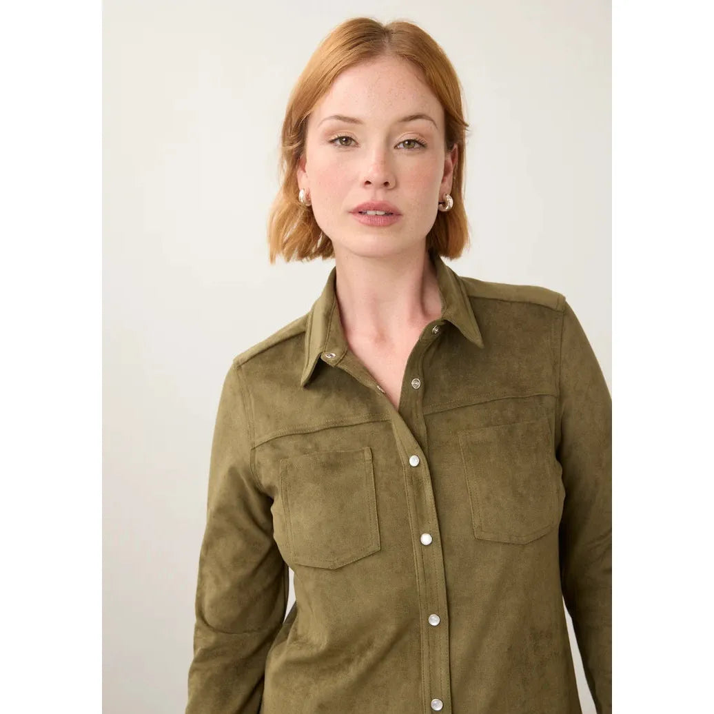 FDJ Long Sleeve Suede Shirt - Multiple Colours