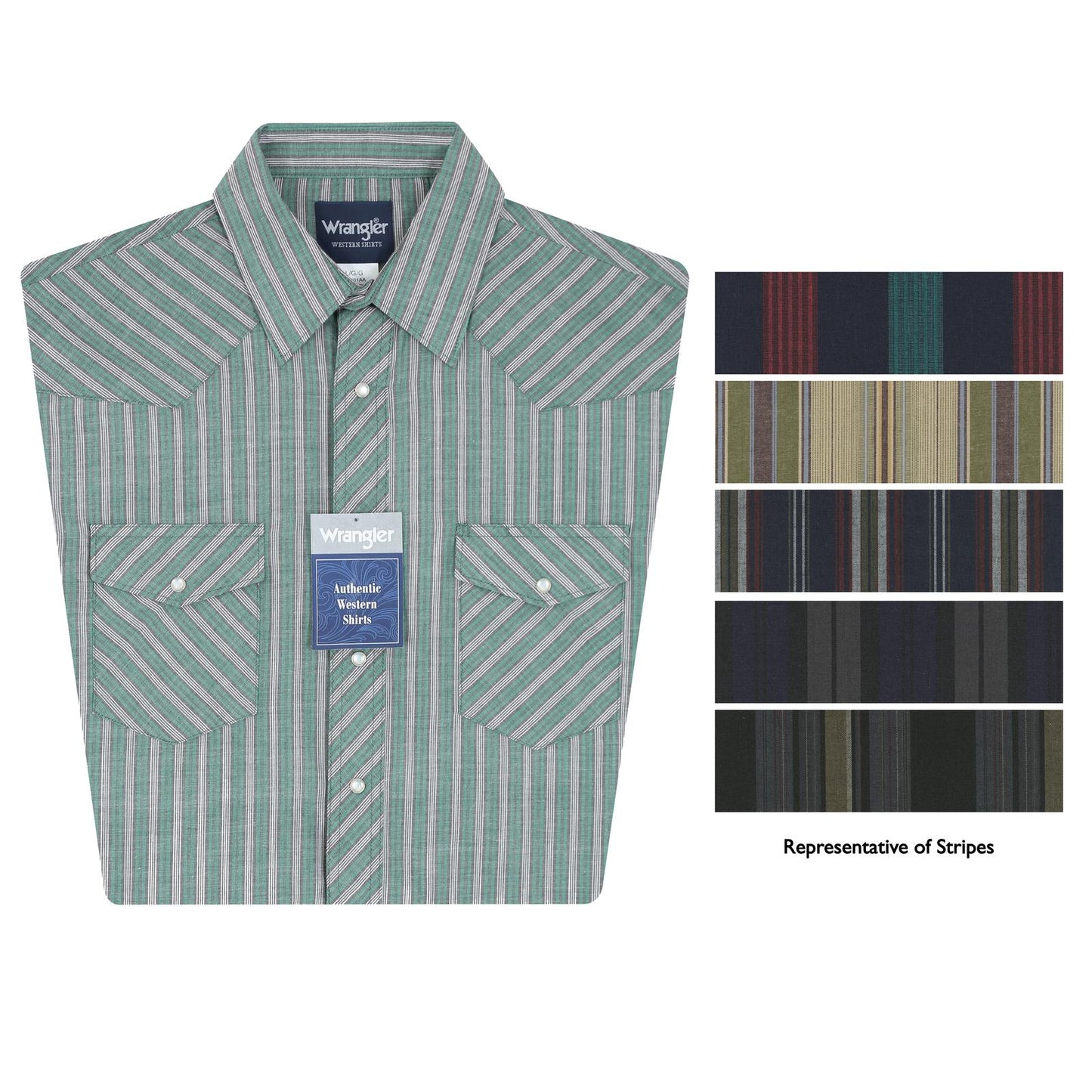 Wrangler Men's Sport Western Short Sleeve Snap Shirt - Assorted - Irvine Tack & Western Wear
