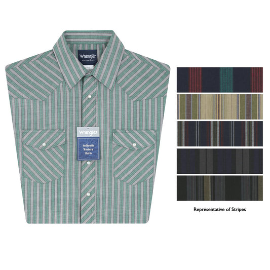 Wrangler Men's Sport Western Short Sleeve Snap Shirt - Assorted - Irvine Tack & Western Wear