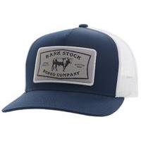 Hooey Rank Stock Hybrid Bill Trucker Cap - Navy/White