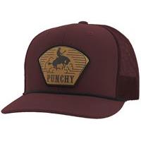 Hooey Cavvy Punchy Hybrid Bill Trucker Cap - Maroon