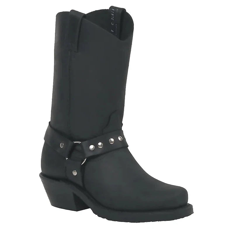 Canada West Women's Biker Boots - Black Logger Tan - Irvine Tack & Western Wear