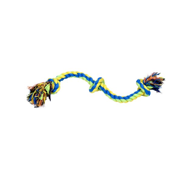 Rascals 16" Med 3 Knot Rope Tug-Yellow