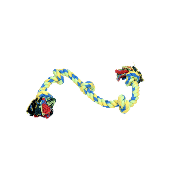 Rascals 26" Med 5 Knot Rope Tug-Yellow