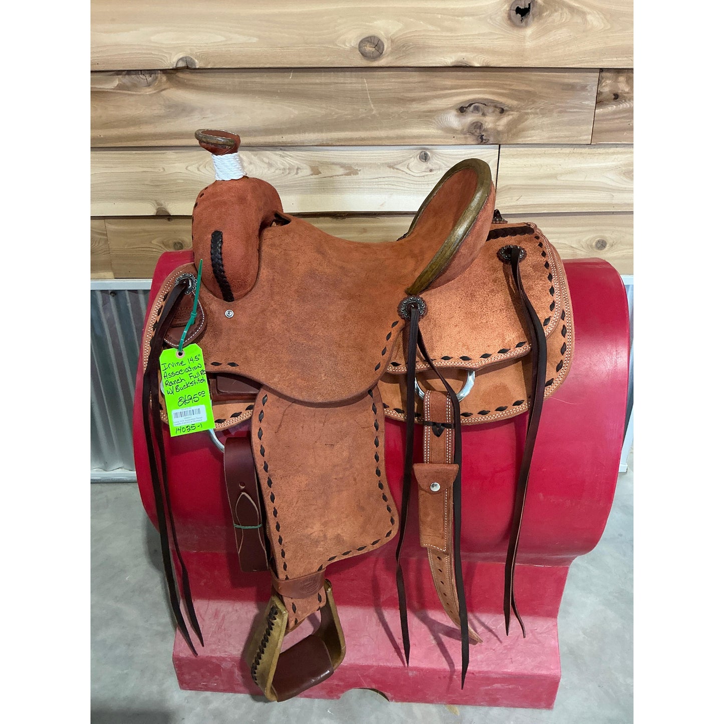 Irvine 14.5" Association Ranch Saddle--Full R/O w/ Buckstich