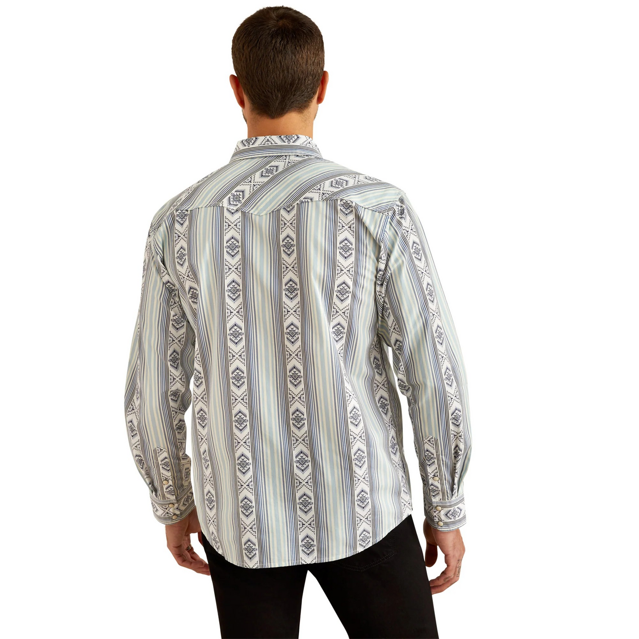 Ariat Men's Long Sleeve Heller Retro Fit Shirt - Blue