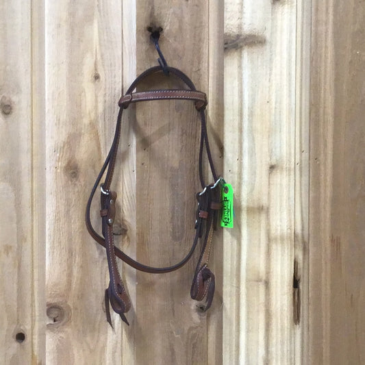 Irvine Browband Headstall Rough Out Button Ends