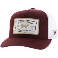 Hooey Rank Stock Ball Cap-Maroon