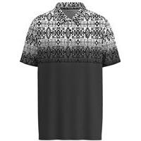 Hooey Men's The Weekender Men's Polo Black/White Aztec