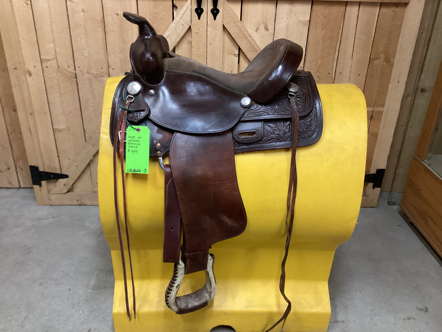 Used 14” Western Rawhide Saddle
