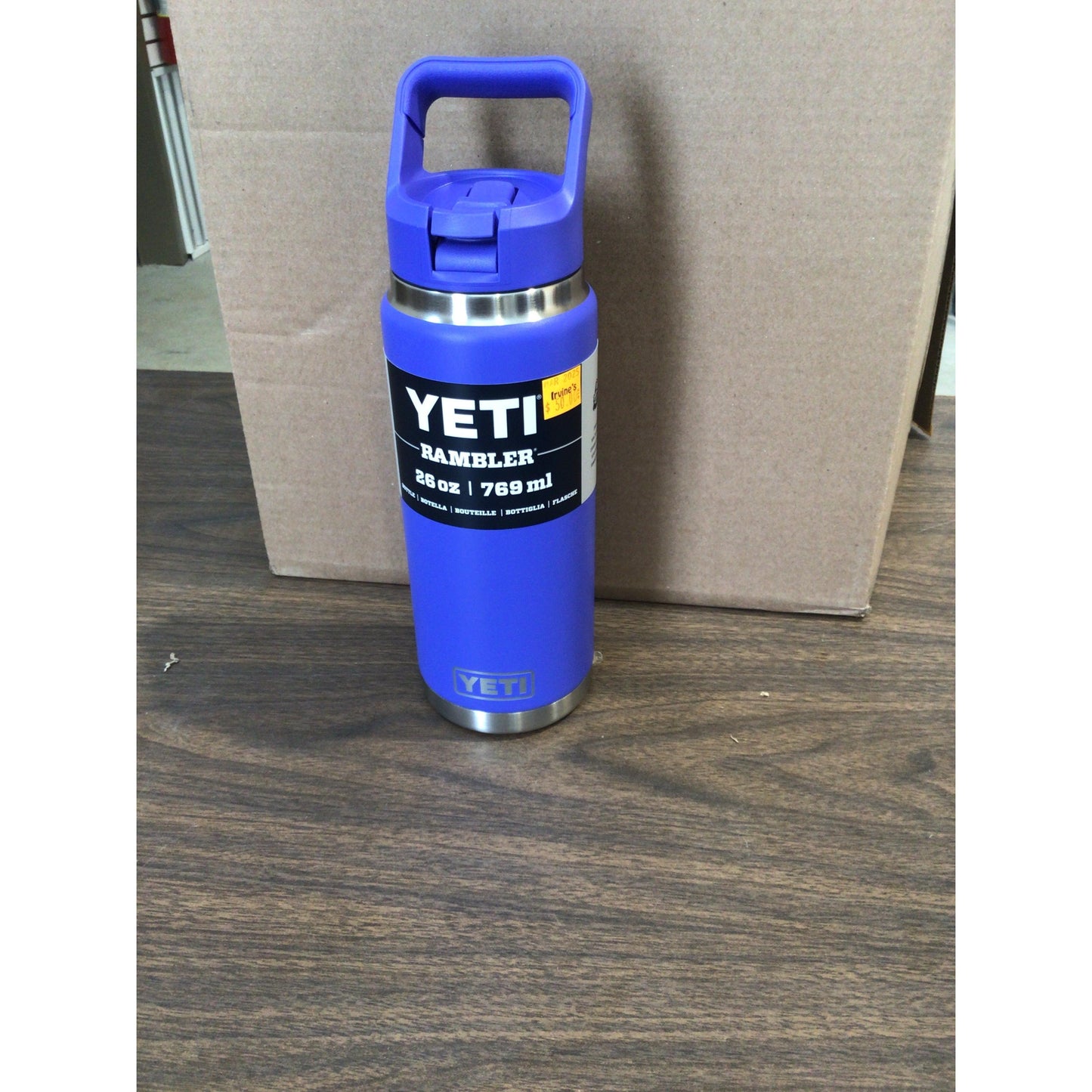 Yeti Rambler 769ml Water Bottle w/Color Match Straw Cap - Ultramarine Violet