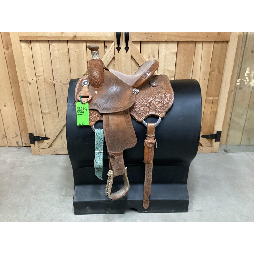 Used 12” Irvine Rope Saddle