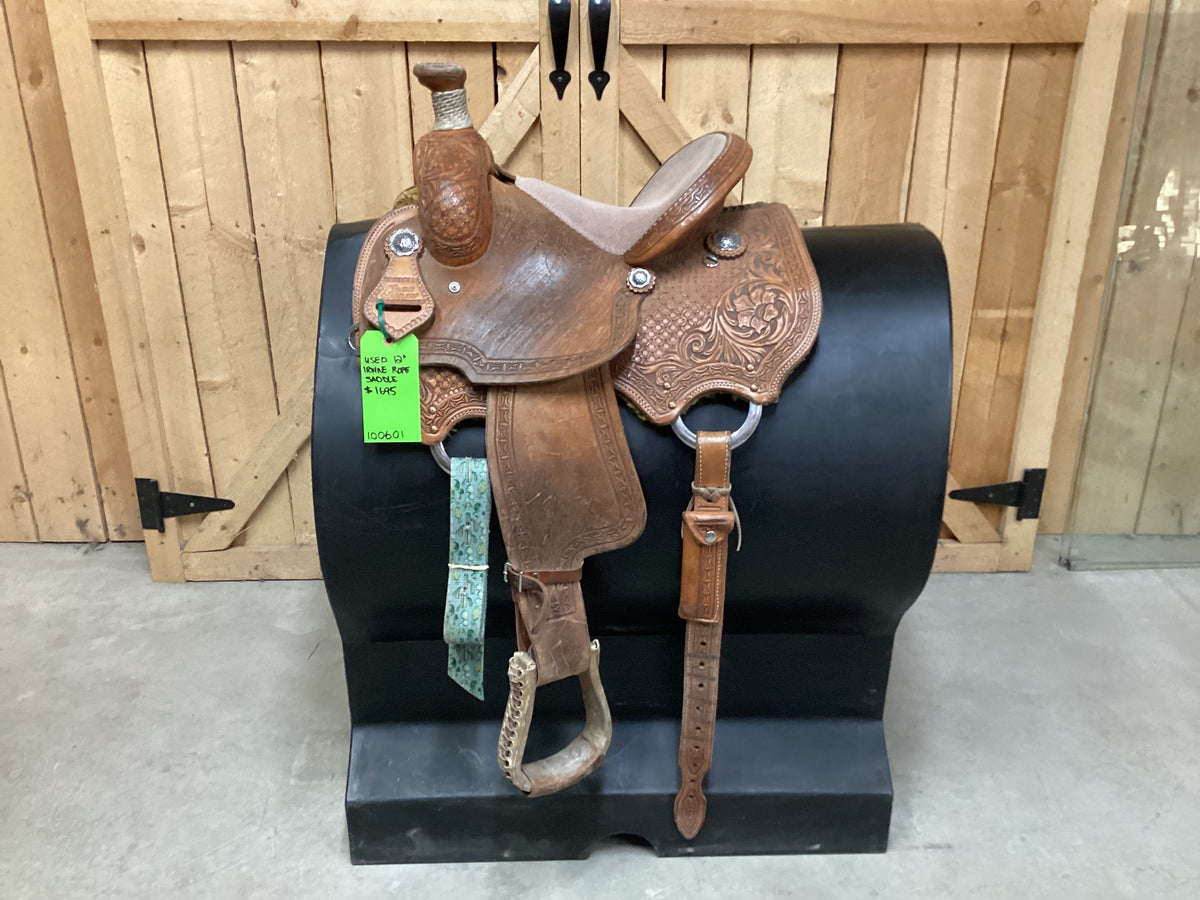 Used 12” Irvine Rope Saddle