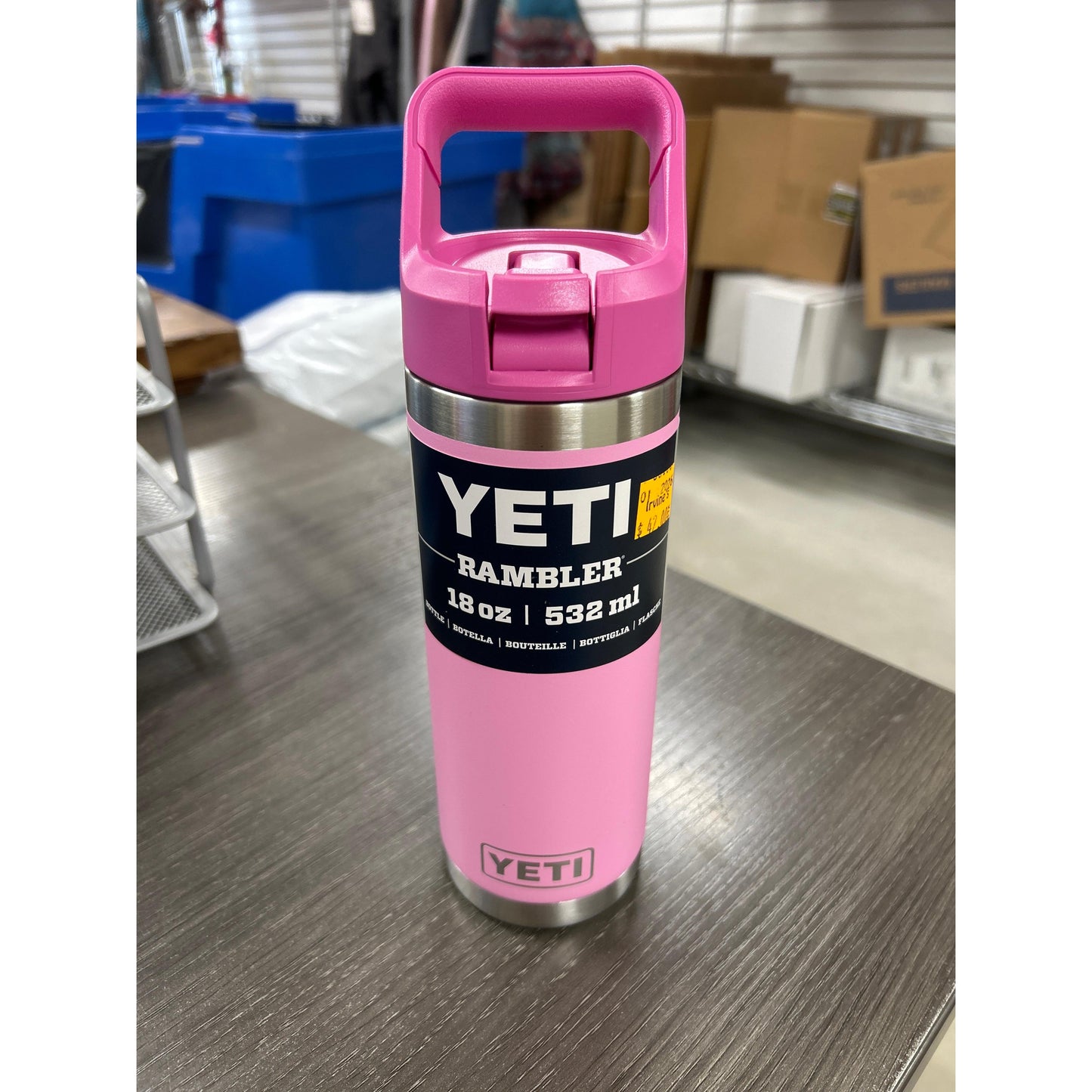 Yeti Rambler 532ml Straw Water Bottle - Aspen Power Pink Wildflower
