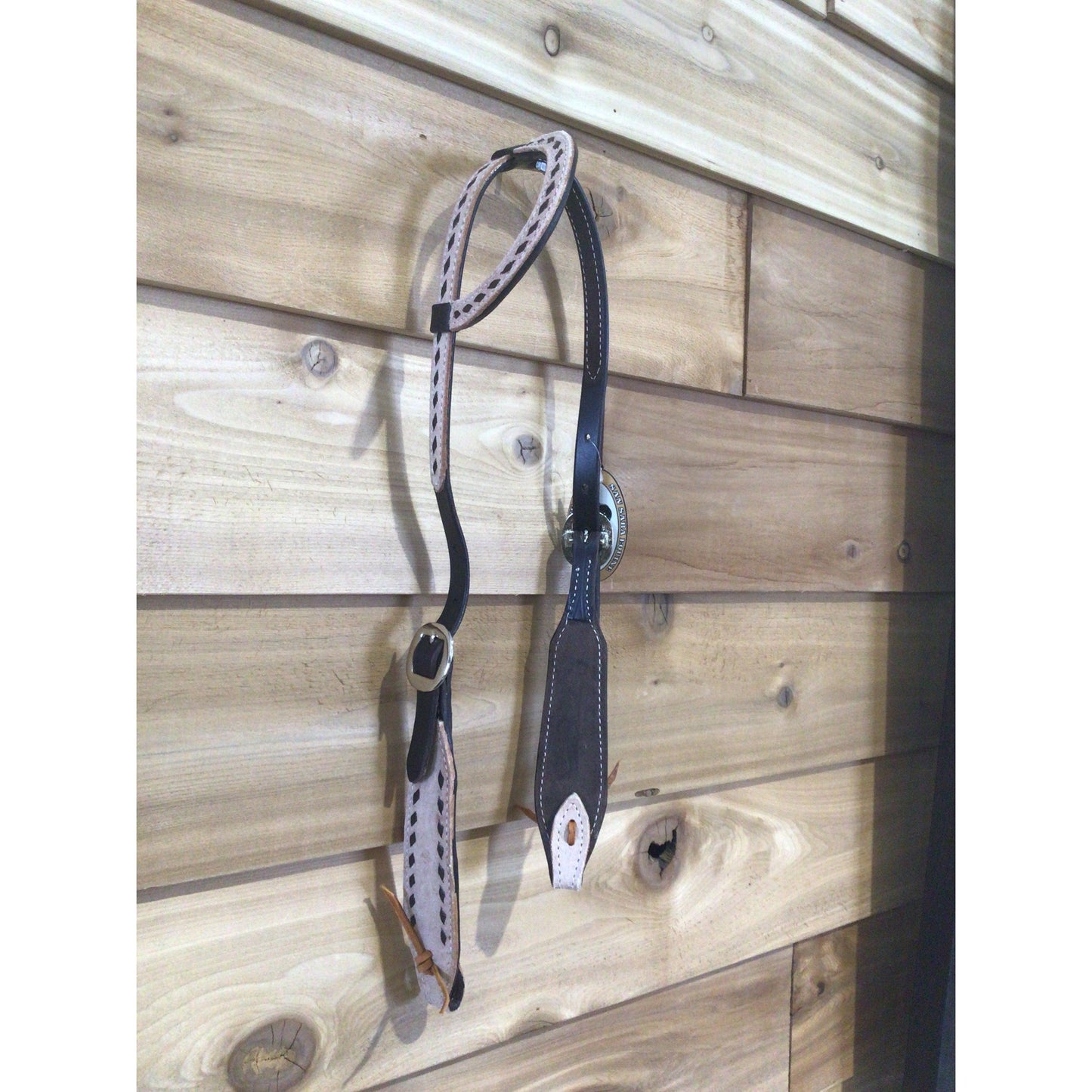 San Saba Chocolate Slide Ear w/buckstitch