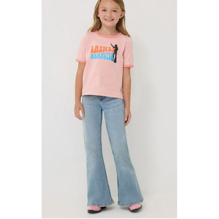 Wrangler Girl's Lainey Wilson Bell Bottom Jeans- Daydream