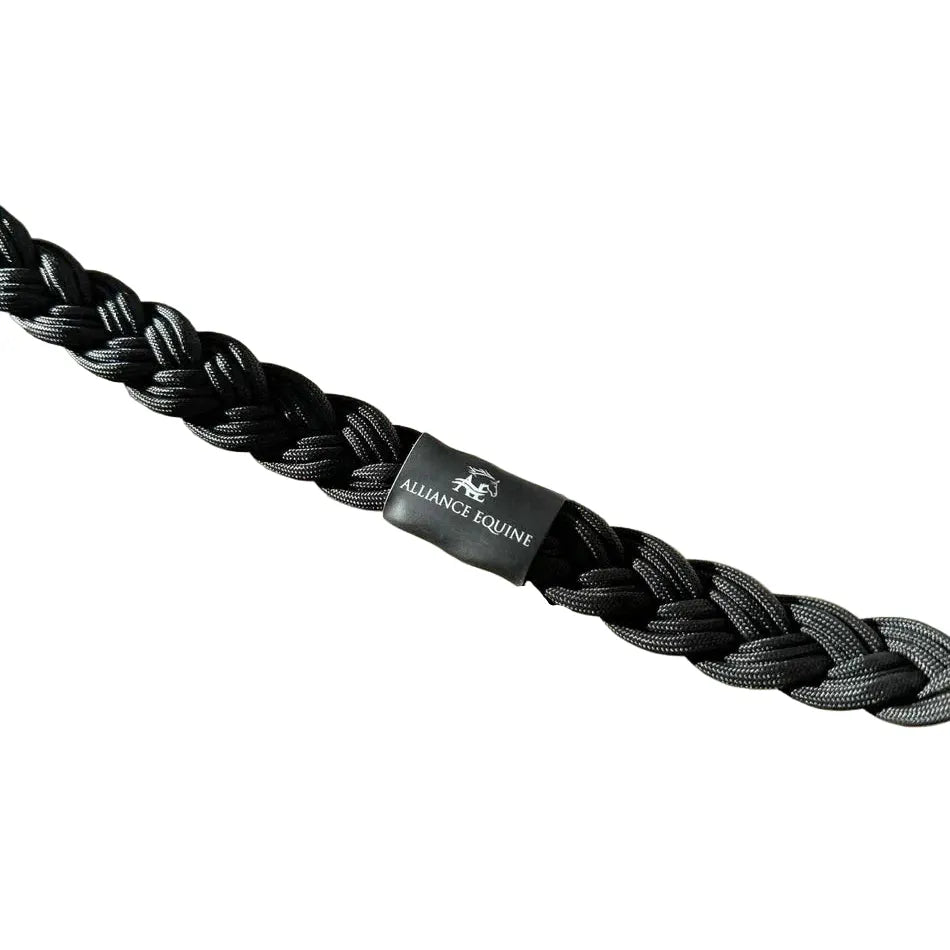 Alliance  1" Wide Black Braided Reins