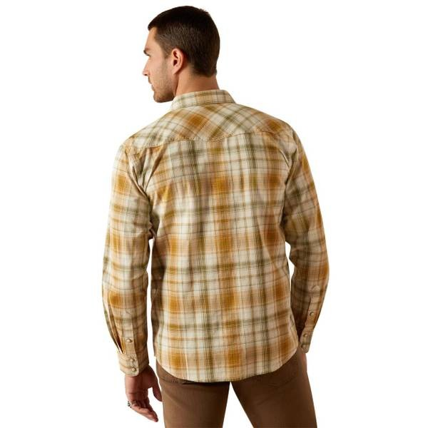 Ariat Men's Long Sleeve Halston Retro Fit Shirt - Khaki