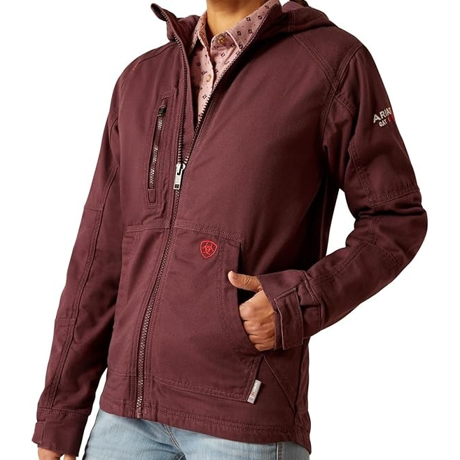 Ariat Women's FR DuraLight Cordura Canvas Jacket - Catawba Grape