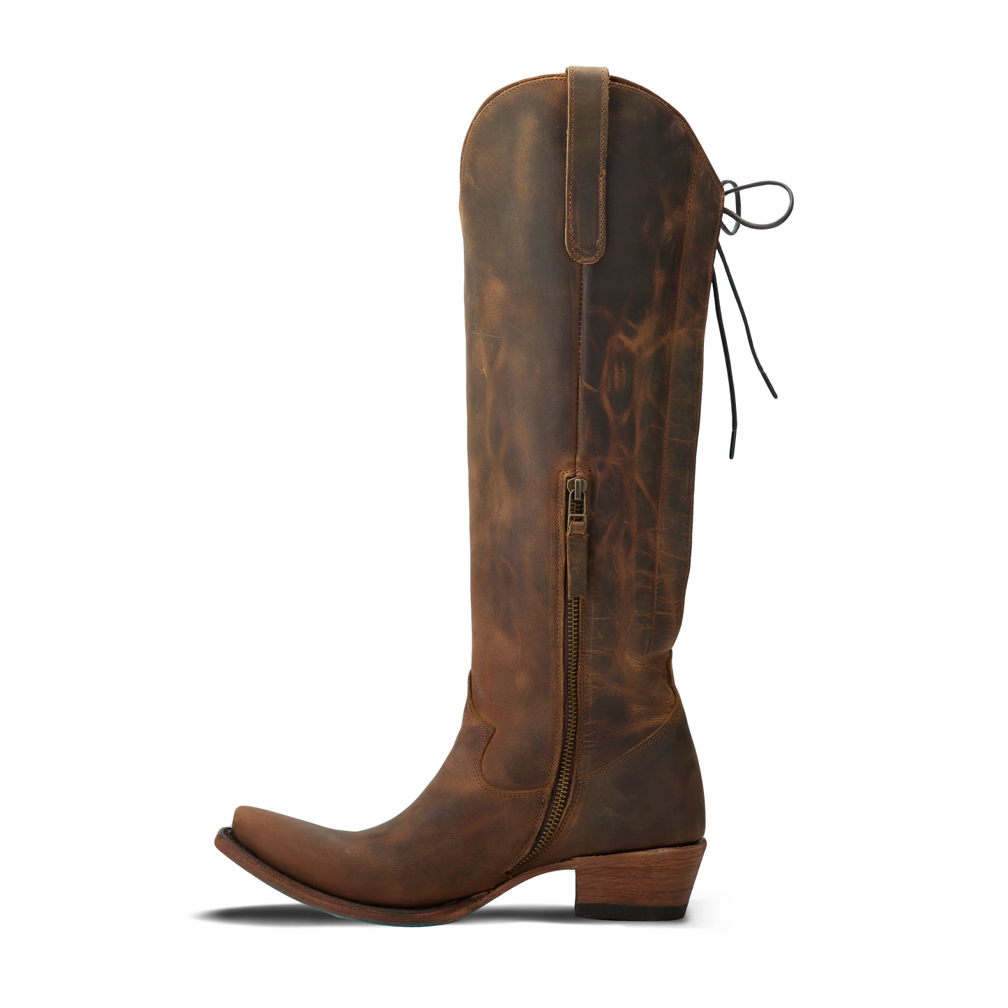 Lane Boots Women's Olivia Jane Knee High Corset - Burnt Caramel