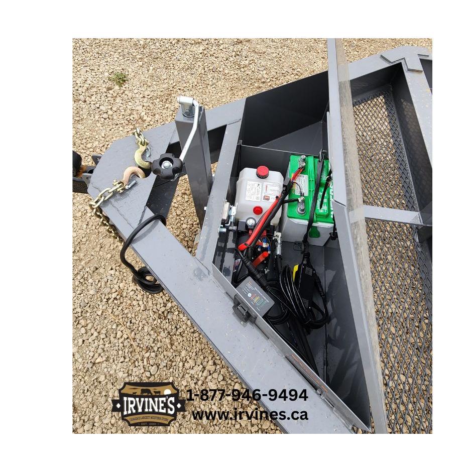 **RENTAL**  2026 Delco Dump Trailer - Grey