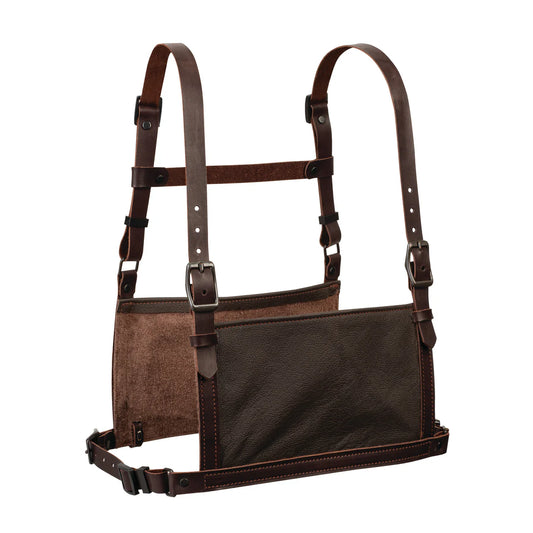 Leather Exhibitor Number Harness - Brown