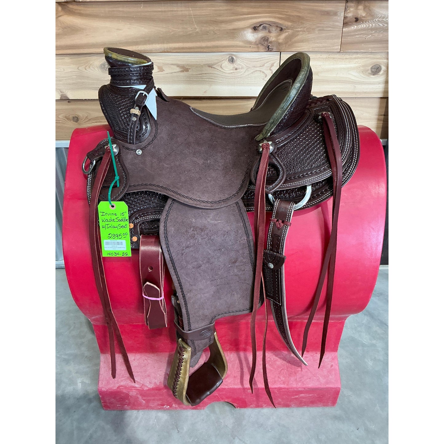Irvine 15" Wade Ranch Saddle-Inlay Seat