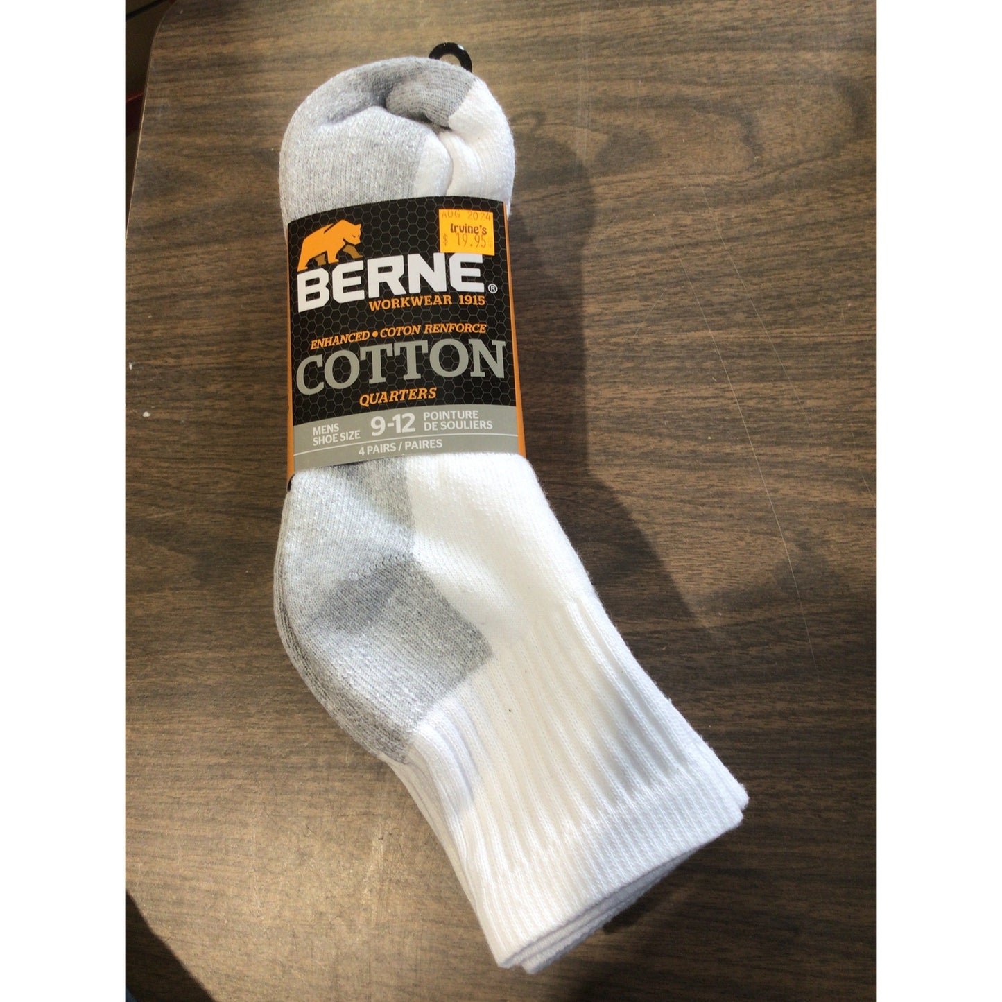 Berne Men's Quarter Socks - Assorted Colours - Irvine Tack & Western Wear
