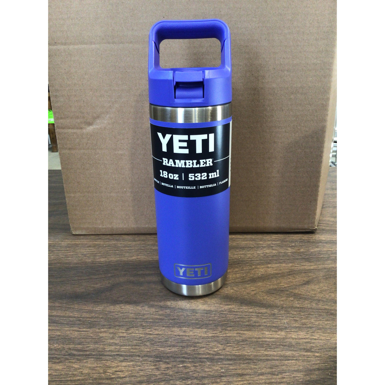 Yeti International Rambler 532ml Water Bottle w/Colour-Matched Straw Cap - Ultramarine Violet