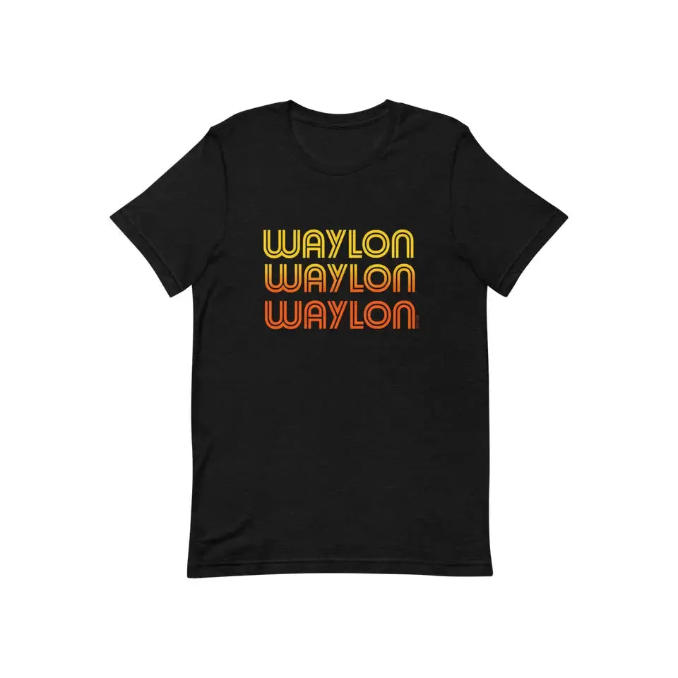 Rodeo Hippie Short Sleeve Waylon Tee Shirt- Black