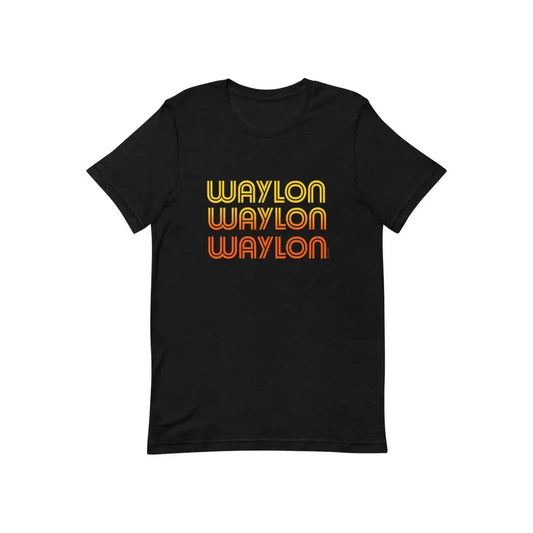 Rodeo Hippie Short Sleeve Waylon Tee Shirt- Black