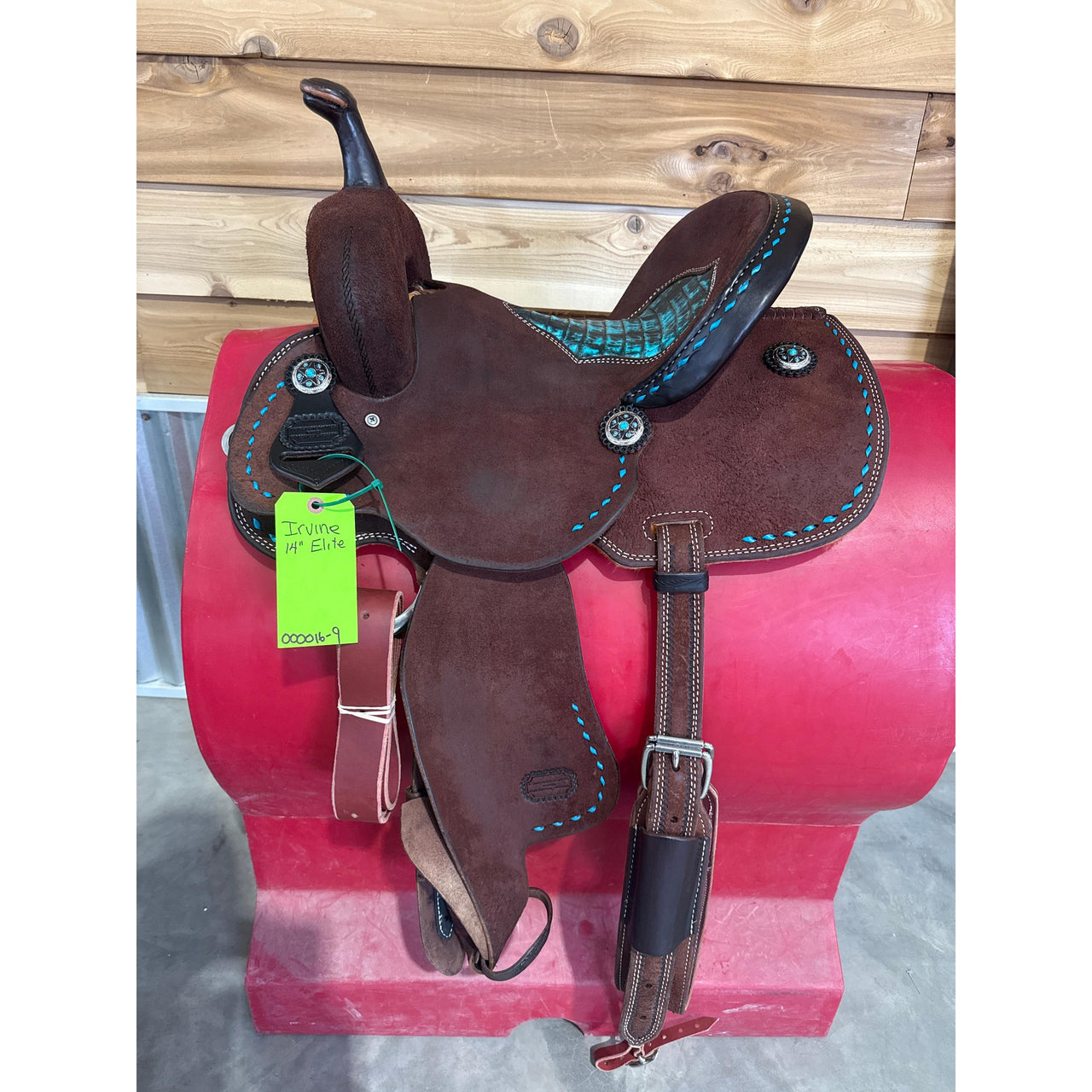 Irvine Elite 14" Barrel Saddle-Inlay Gator Seat