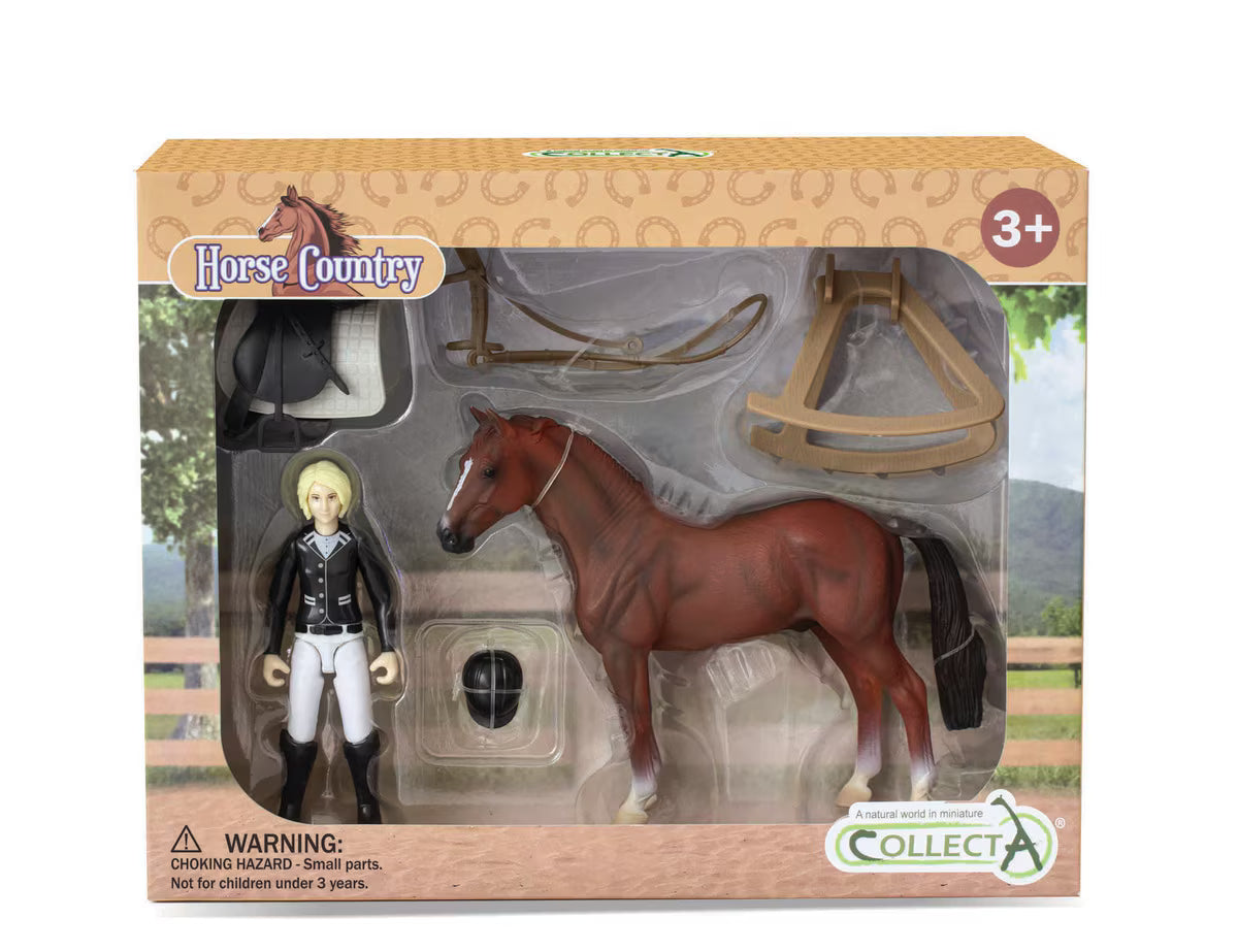 Breyer Lady Tournament Rider & Accessories Window Box