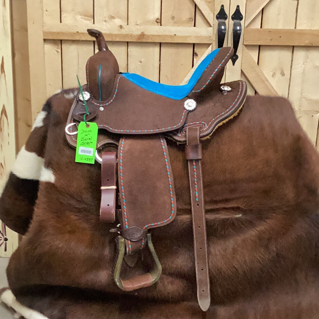 Irvine 14" Barrel Saddle