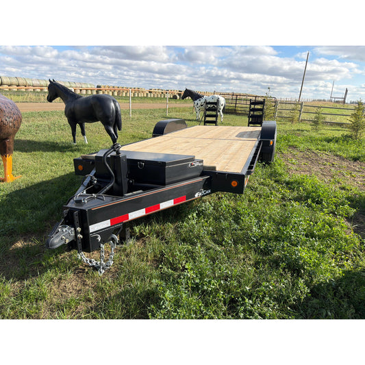 2025 Falcan FL-270 18' Flad Deck Trailer 2' Dove Tail W/Folding Ramps