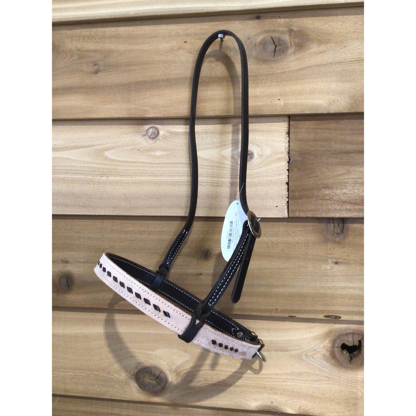San Saba Chocolate Noseband W/Roughout & Buckstitch