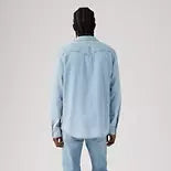 Wrangler Men's Classic Standard Fit Long Sleeve Western Shirt - Stonewash/Medium Wash