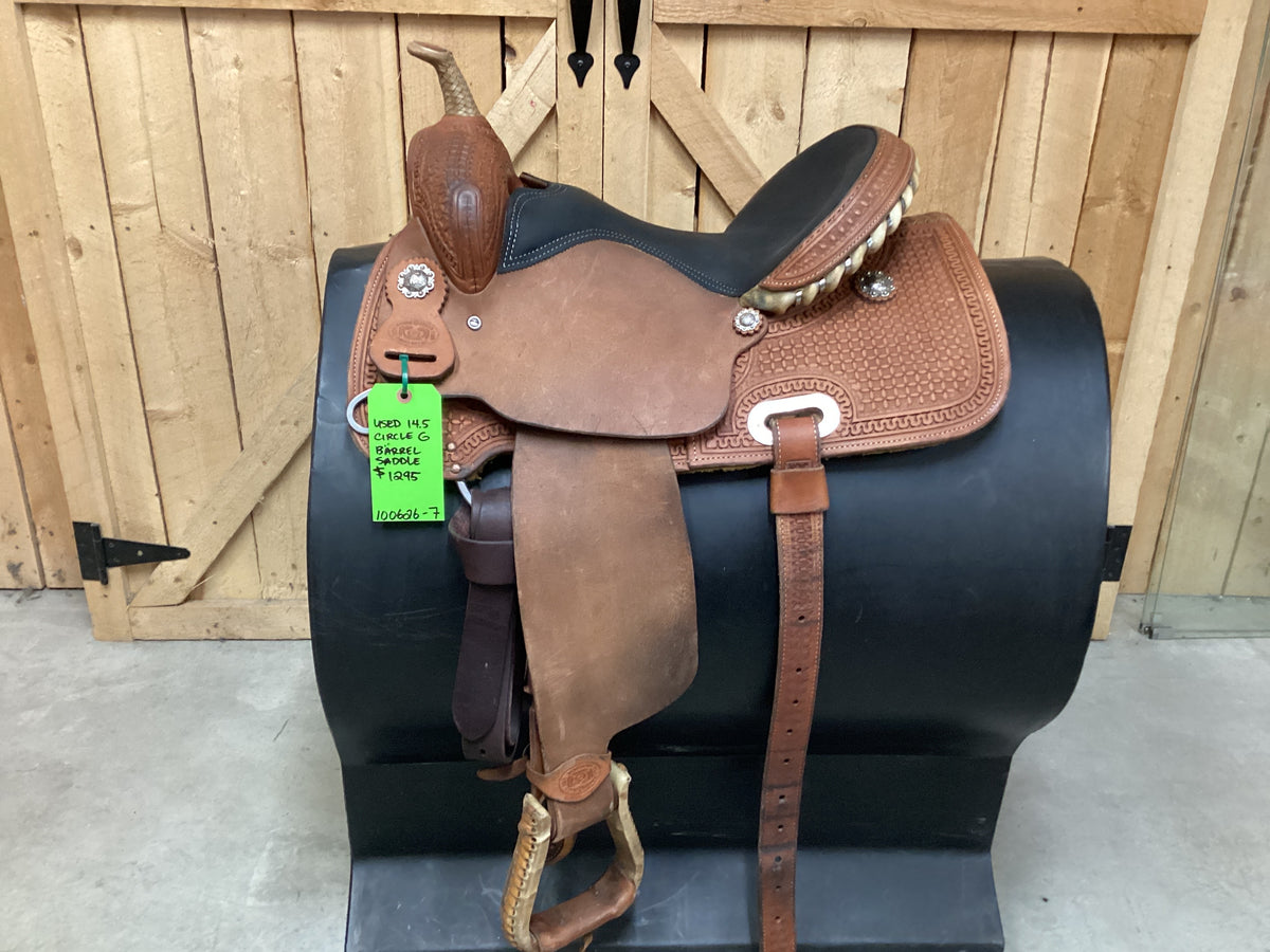 Used 14.5” Circle G Barrel Saddle