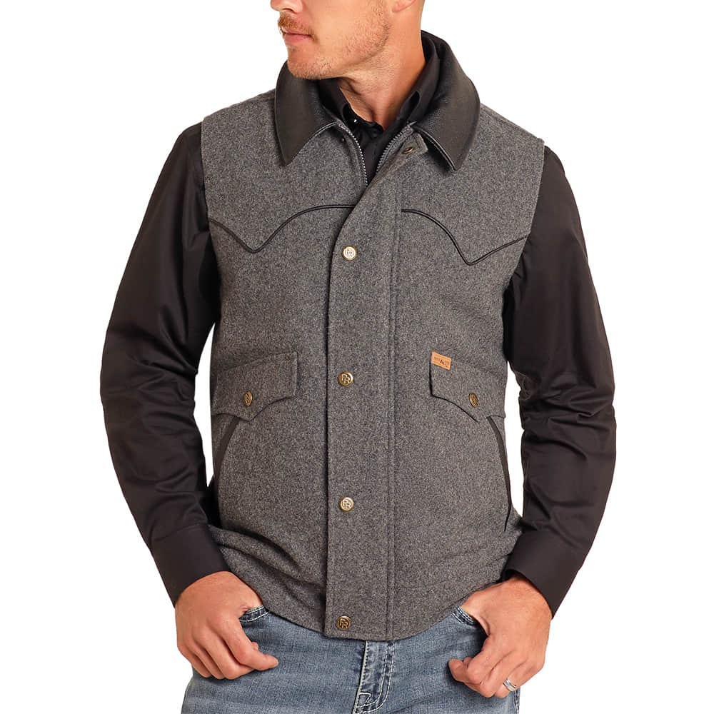 Powder River Men's Tall Heather Holbrook Vest - Assorted Colours