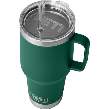 Yeti Rambler 1.2L Straw Mug Intl - Black Forest Green