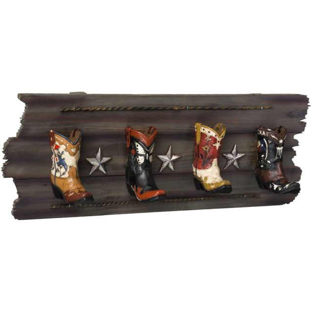 Western Themed 4 Hook Rack