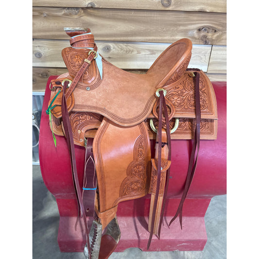Irvine 14" Wade Saddle - 3/4 Tooled