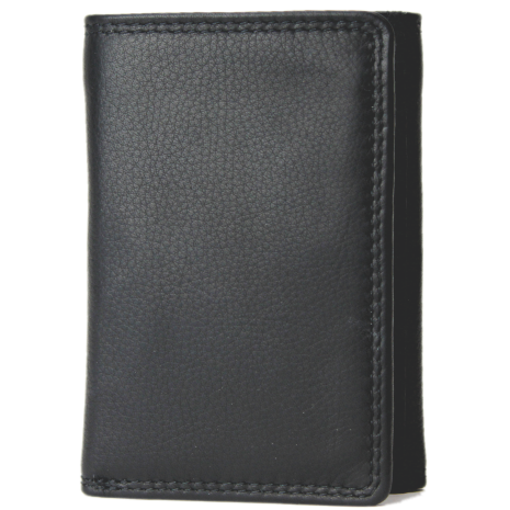 Rugged Earth Men's Fold Over Trifold Wallet - Black