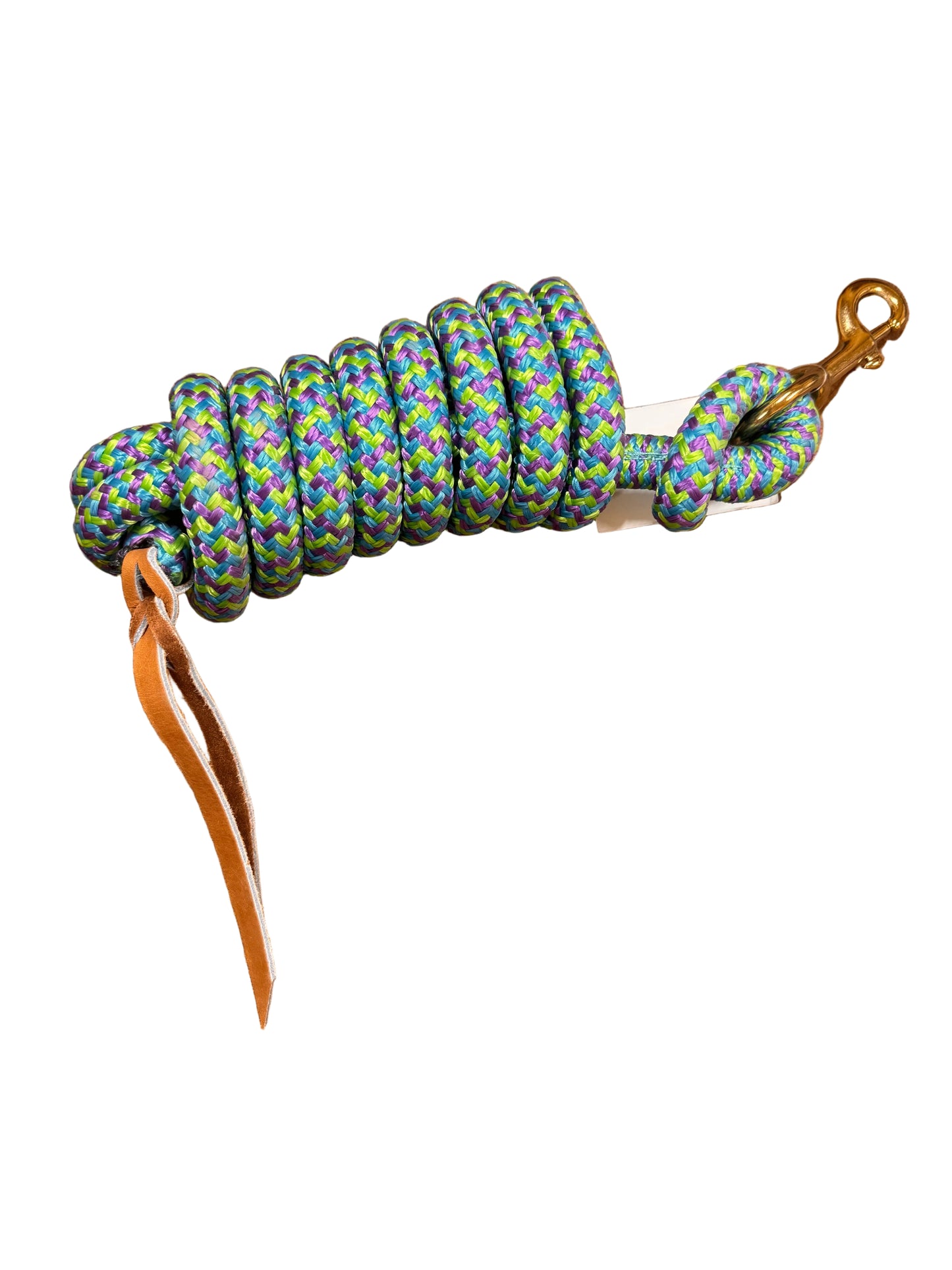 Irvine Cow Lead 9 ft 5/8" Lead w/Brass Plated Bolt Snap (Mixed Colours)