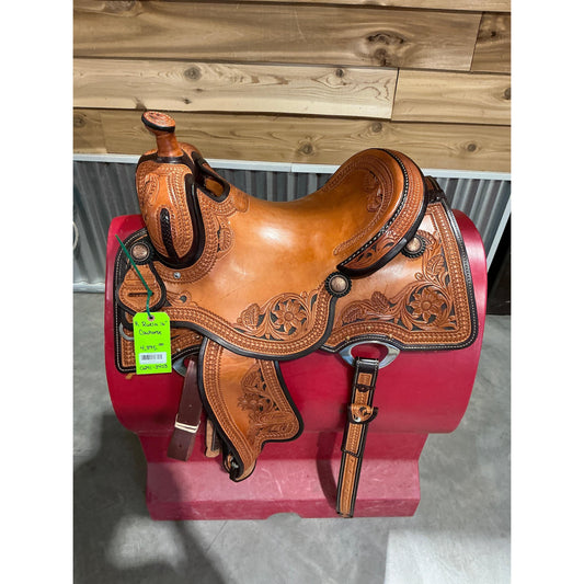 R. Ruela 16" Cowhorse Saddle