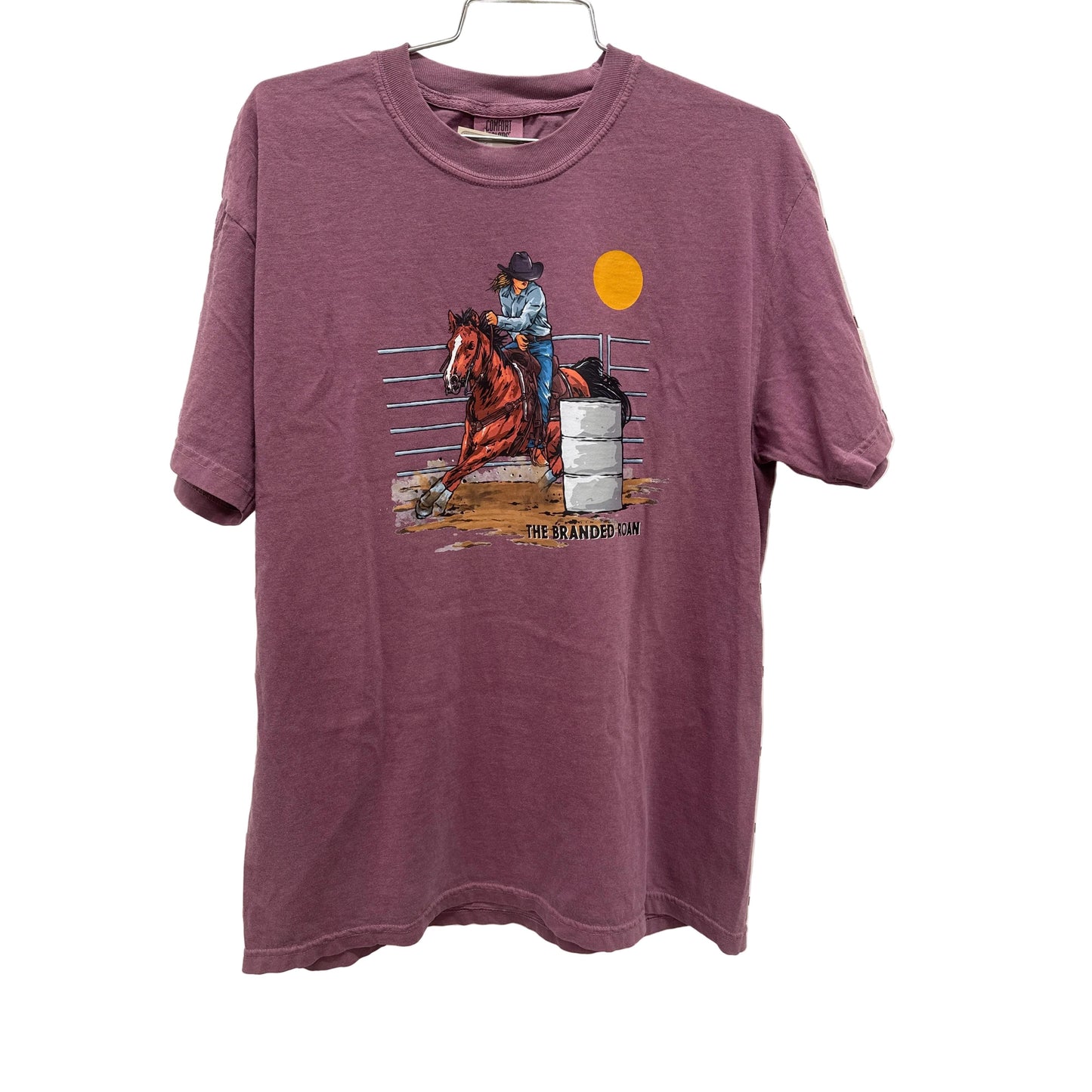 The Branded Roan Barrel Racer Tee Shirt - Berry