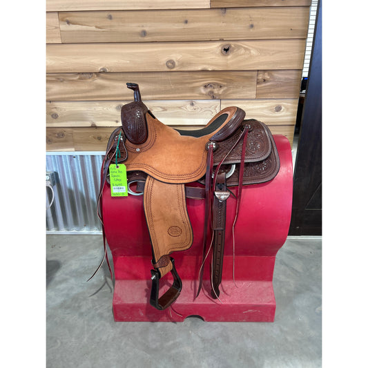 Irvine 15.5" Pro Ranch Cutter-Inlaid Seat