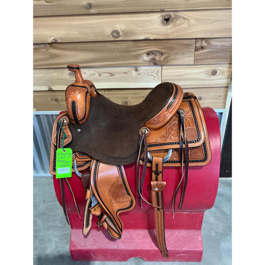 R.Ruelas Custom 15.5" Ranch Cutting Saddle